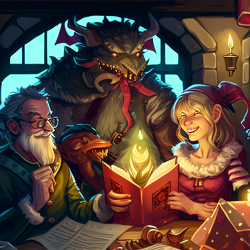JMBlum2's tweet photo. Make your holiday cards extra special with Fabled Fantasy Festivities! For only $2.99, create unique images for your holiday cards with a mythical twist. Get your prompt file from #PromptBase and use it with your #Midjourney account!
#ttrpg #holidayseason 
https://t.co/bqRLkh0odV https://t.co/P8ofJAnAEC