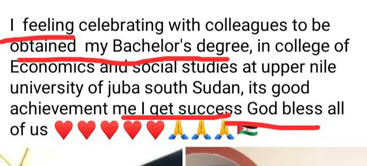 ImoozT's tweet image. South Sudan 🇸🇸 government should focus on education in the country , we all know what we went through but we make sure education section should be establish too, though the government empowerment it's heartfelt gratitude to the young nation and country future at large
