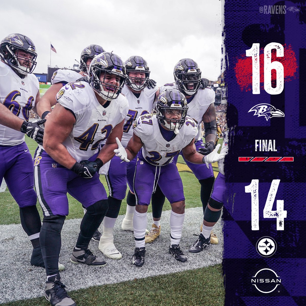 Ravens's tweet image. RAVENS WIN IN PITTSBURGH!!!!
