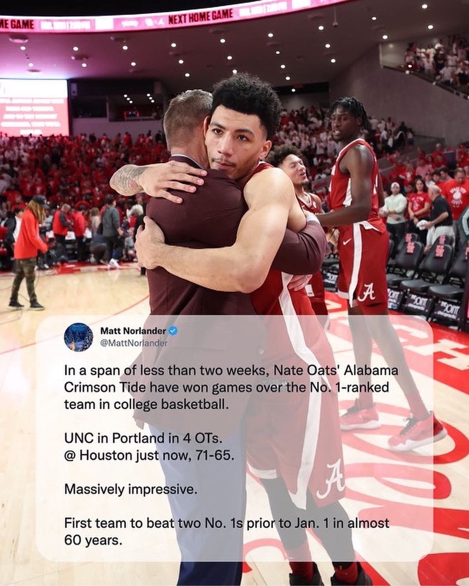 AlabamaMBB's tweet photo. 𝐎𝐧𝐜𝐞 𝐚𝐠𝐚𝐢𝐧… The nation took notice 👀 

A thread 🧵 https://t.co/Cd3Ry1pPPO