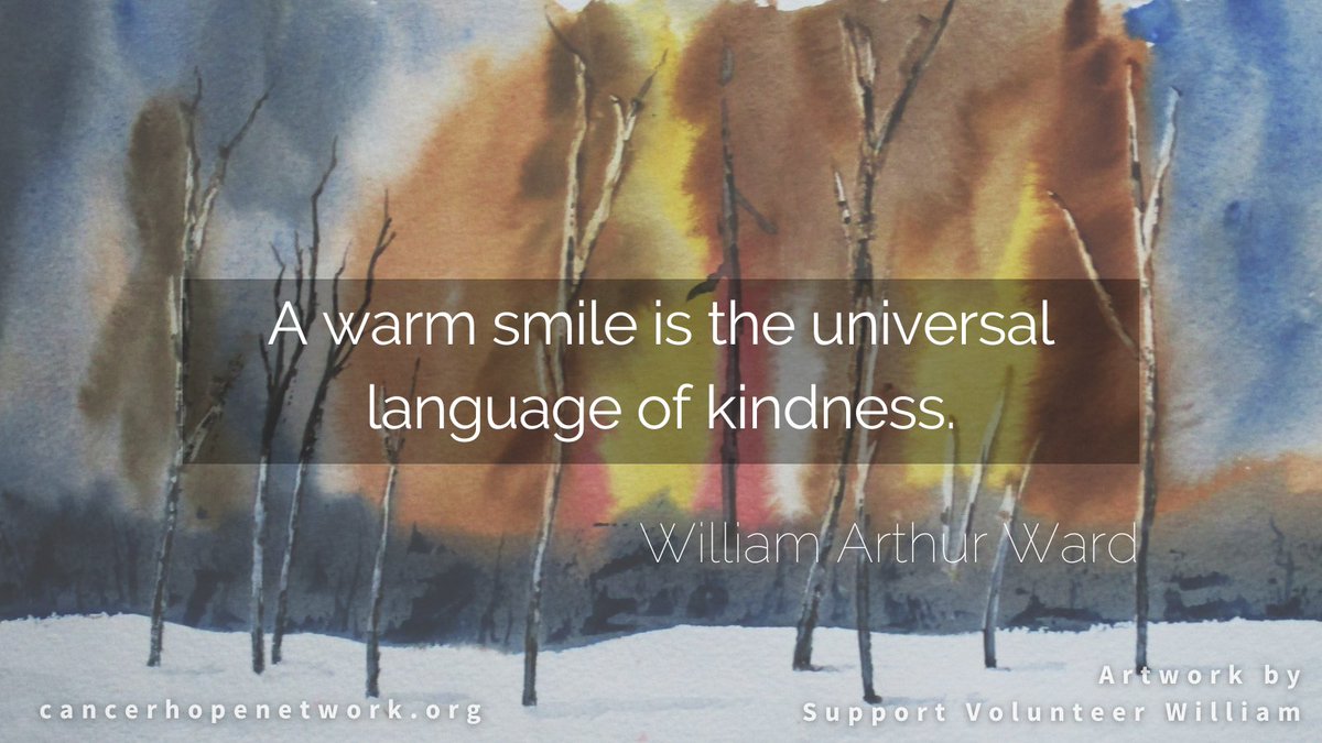 CancerHopeNet's tweet photo. Show kindness :)​ #CancerHopeNetwork #oncology #CancerCaregiver #CancerSupport https://t.co/bssf9eHjHx