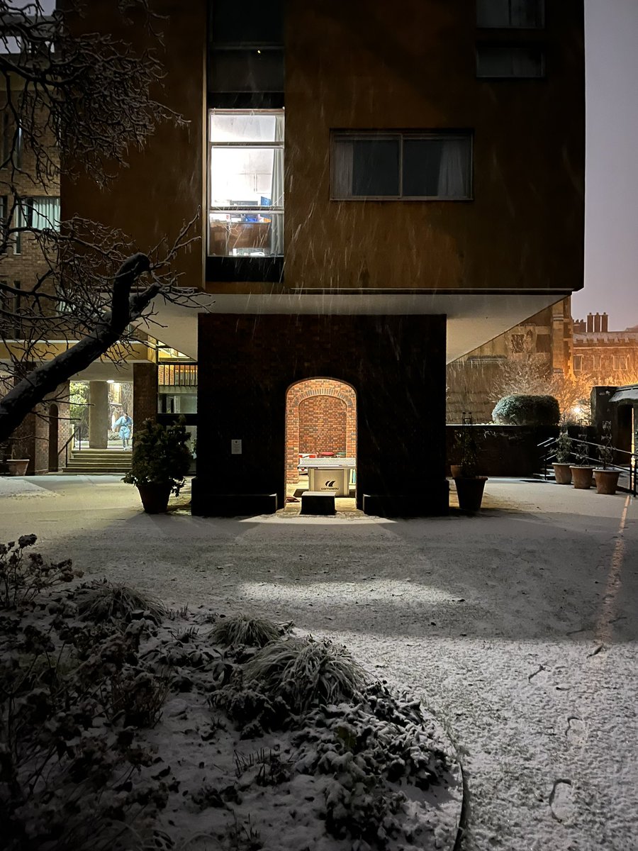 charlesjholland's tweet photo. Basil Spence in the snow…. https://t.co/jEirlTa4wH