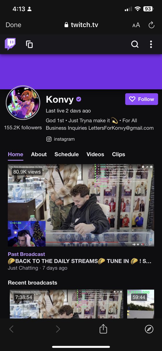 KonvyUpdatess's tweet photo. WTF KONS BACKKKKKKK???I WAS SLEEP AHHHH I LOVE TWITCH https://t.co/dLJykh580J