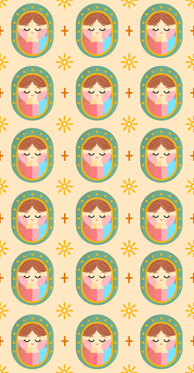 mafe_nile's tweet photo. ¡¡Les traigo una sorpresita!!
Mañana va a ser Día de la Virgen aquí en México y les hice un fondo para conmemorar, espero les guste ☺️💕
#DiadelaVirgen #12deDiciembre #wallpaper #pattern #cute https://t.co/2cug5pWjsa