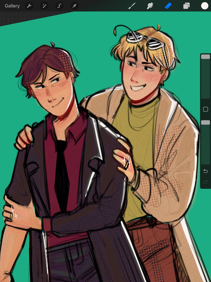 frecklessntrash's tweet image. No sé, un boceto a medias de un au que tengo en mente (?

#argchi #LatinHetalia