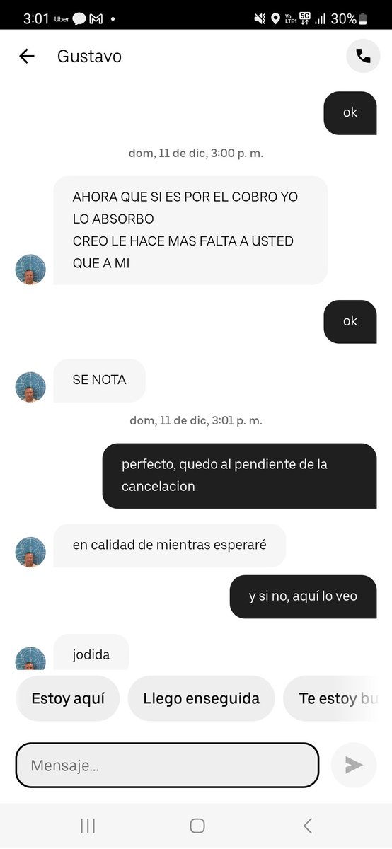 LilaZaire's tweet photo. Se acuerdan cuando @Uber_MEX tenía un buen servicio. Esto me pasó hoy. Un conductor me dijo que tardaría en llegar. Le dije que esperaría y que no iba a cancelar. https://t.co/KvGltF2HVV