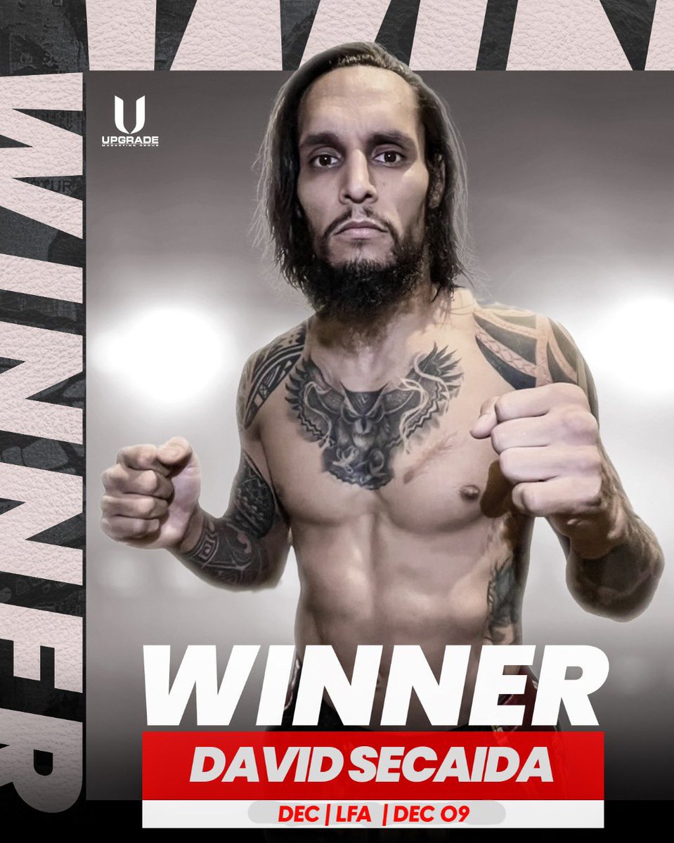 UpgradeMG's tweet photo. Congratulations @secaida_david @LFAfighting #AlwaysUpgrade https://t.co/7H5YCGSozE
