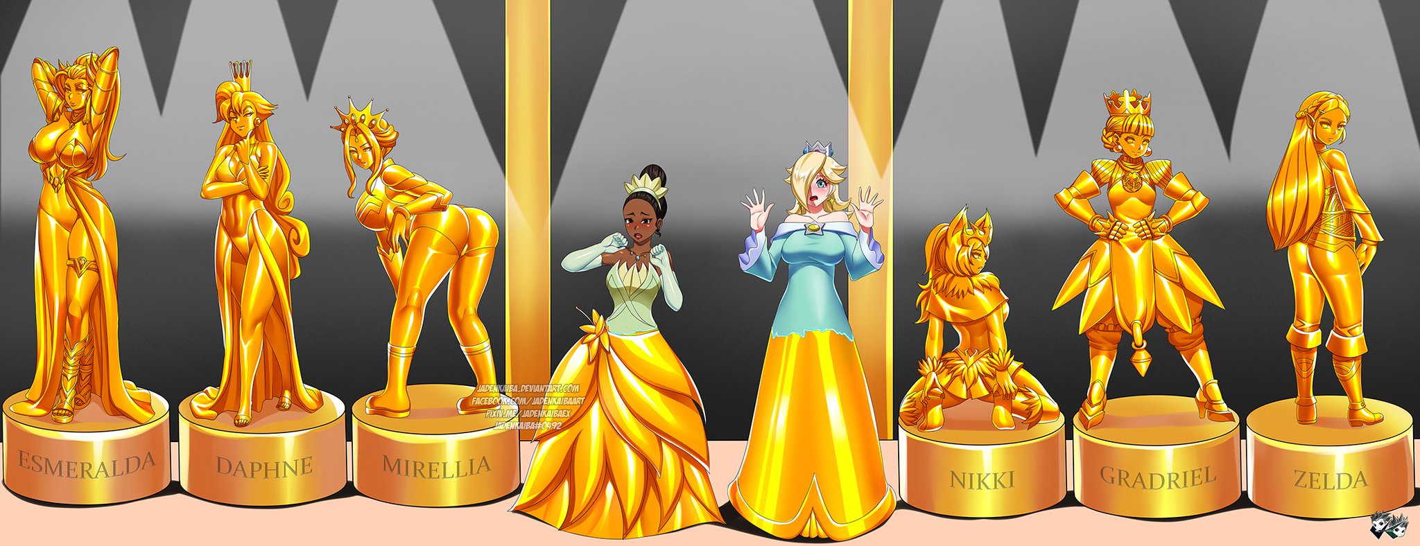 Jadenkaibaジェイデンカイバ🔞 on Twitter TIME Characters Turning into Gold Statues