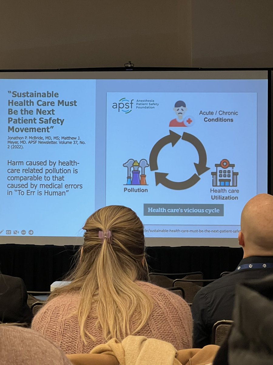ShaziaMohammad_'s tweet photo. #PGA76 Glad to see sustainability talks at PGA!  “Greening our practice” definitely is evidence based!  #sustainability #anesthesiology https://t.co/B97qxSlOM7