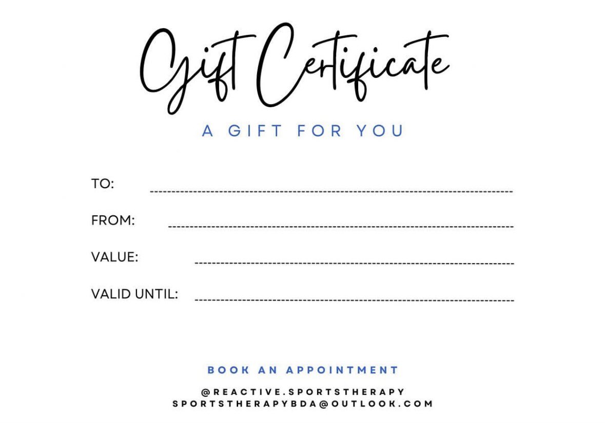 reactivebda's tweet image. The season of giving is finally approaching us! Gift certificates are now available, DM to purchase 💙