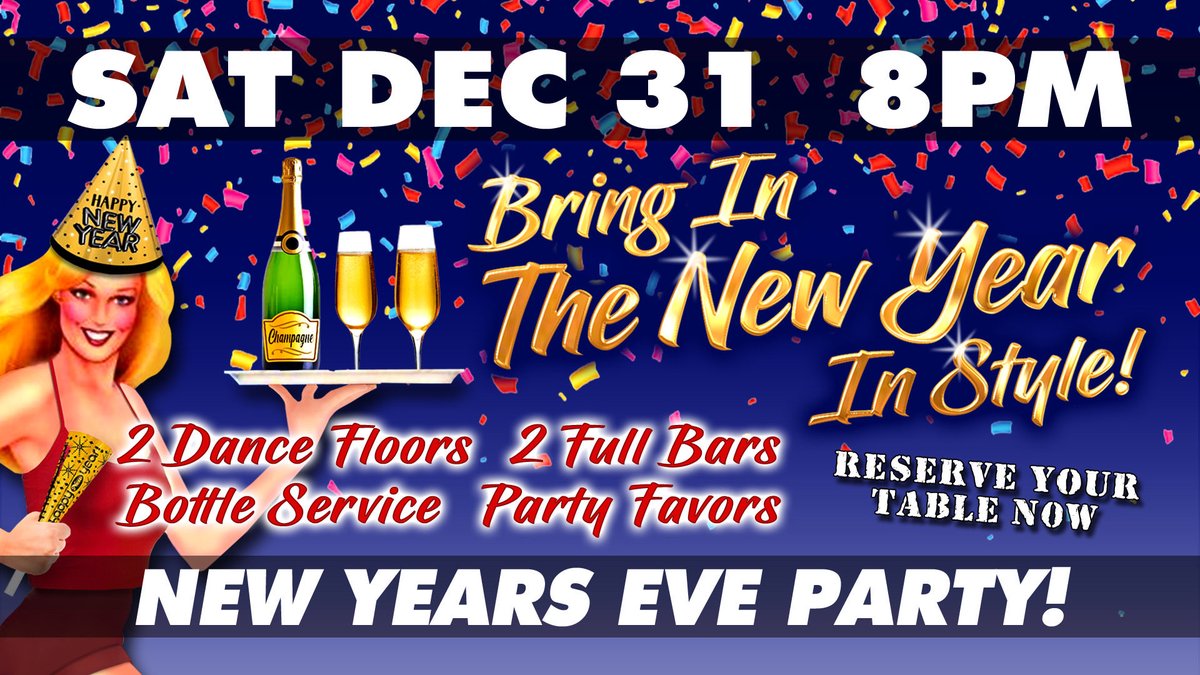 ArthurJB's tweet image. Join us this New Years Eve at 
Sagebrush Cantina in Calabasas bring the new years Eve 
in style 
Bottle Seevice•2 Dance floors•2 Full Bars•3 Guest DJ’s•Party Favors - Free Champagne At Midnight•Top 40-Dance Mixes-House-Hip Hop-Old School-Latin Favorites &amp;amp; More
8pm to 2am