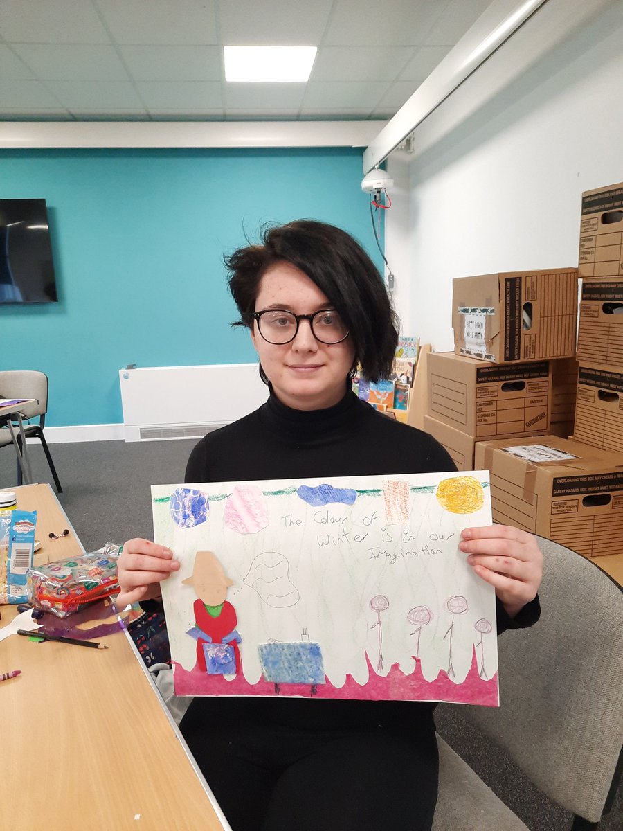 WcdYoung's tweet photo. Our young carers attended a #WellArty session today, organised by #youngcarersacademy . "I really like it when we have sessions where I can expresses myself. And I've made a new friend" 
@CarersCic @CreduCarers @CarersTrustWal @ConwyCBC https://t.co/Kxxs9eEUfX