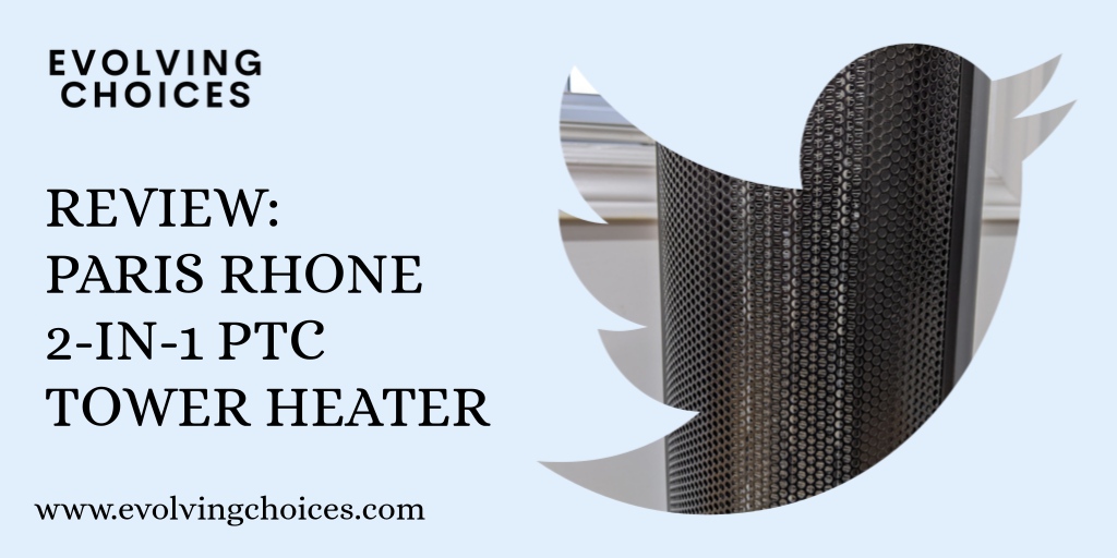 evolvingchoices's tweet photo. Check out our latest #review of Paris Rhone's 2-in-1 #PTC tower heater.  With the cost of home #heating rising, does this #heater and #humidifier combo offer value? Check it out and more at #evolvingchoices #winter #towerheater #consumerproducts #consumerelectronics https://t.co/AUy49C2CvY