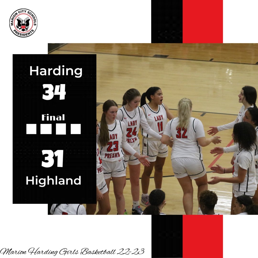 Final. 

🔴⚫️🏀

#marionharding #blood #thunder #marion #ohio #marionohio #presidents #ladyprexies #honorforever #marengo #marengoohio #fightingscots #basketball #girlsbasketball #highschoolbasketball #moac #ballislife #balllikeagirl #prepgirlshoops #ohiohoops #win #W