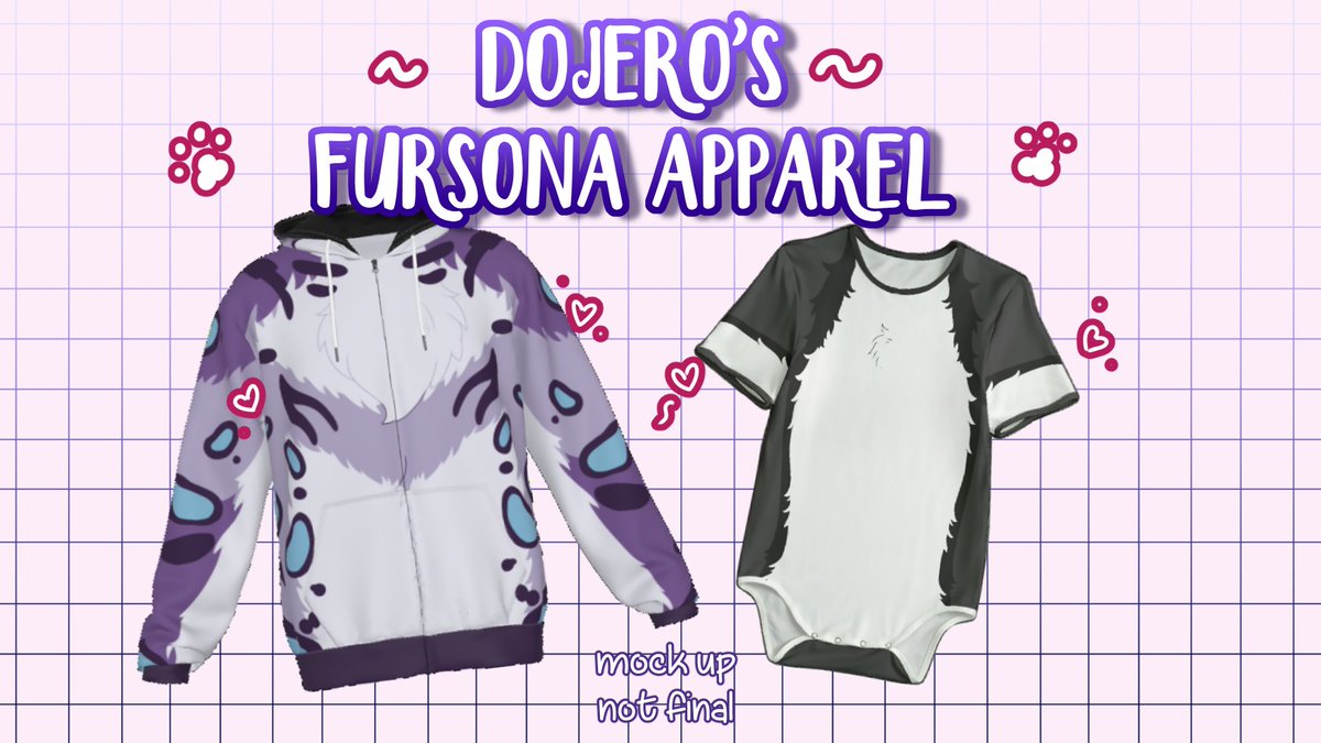 divinefollyart's tweet photo. Dojero's JANUARY Fursona Apparel Opening💫

2⃣0⃣Hoodie, Shirt, and "Onesie" Bodysuit slots
1⃣0⃣ Facemask slots

💫NEWS💫
Good news folks 👀
I LOVE the new Bodysuits‼️

Application and more info below ⬇️ https://t.co/fVhdY3Un4j