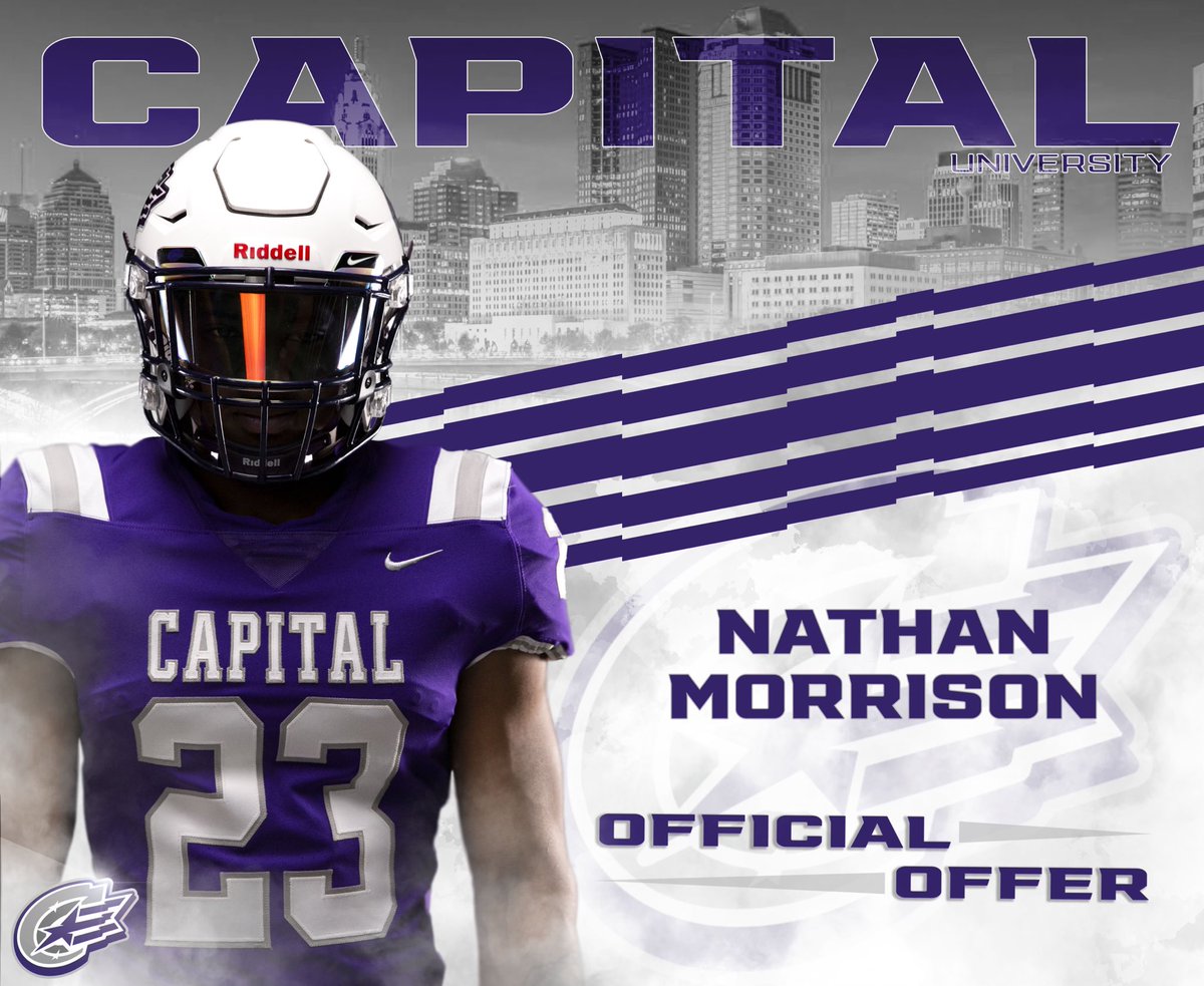 Nathan (@nmorrison56) on Twitter photo Thank you so much @CoachJBlack1 and <a href="/CapitalU_FB/">Capital University Football</a> for the official offer!! Thank you so much @CoachJBlack1 and <a href="/CapitalU_FB/">Capital University Football</a> for the official offer!!