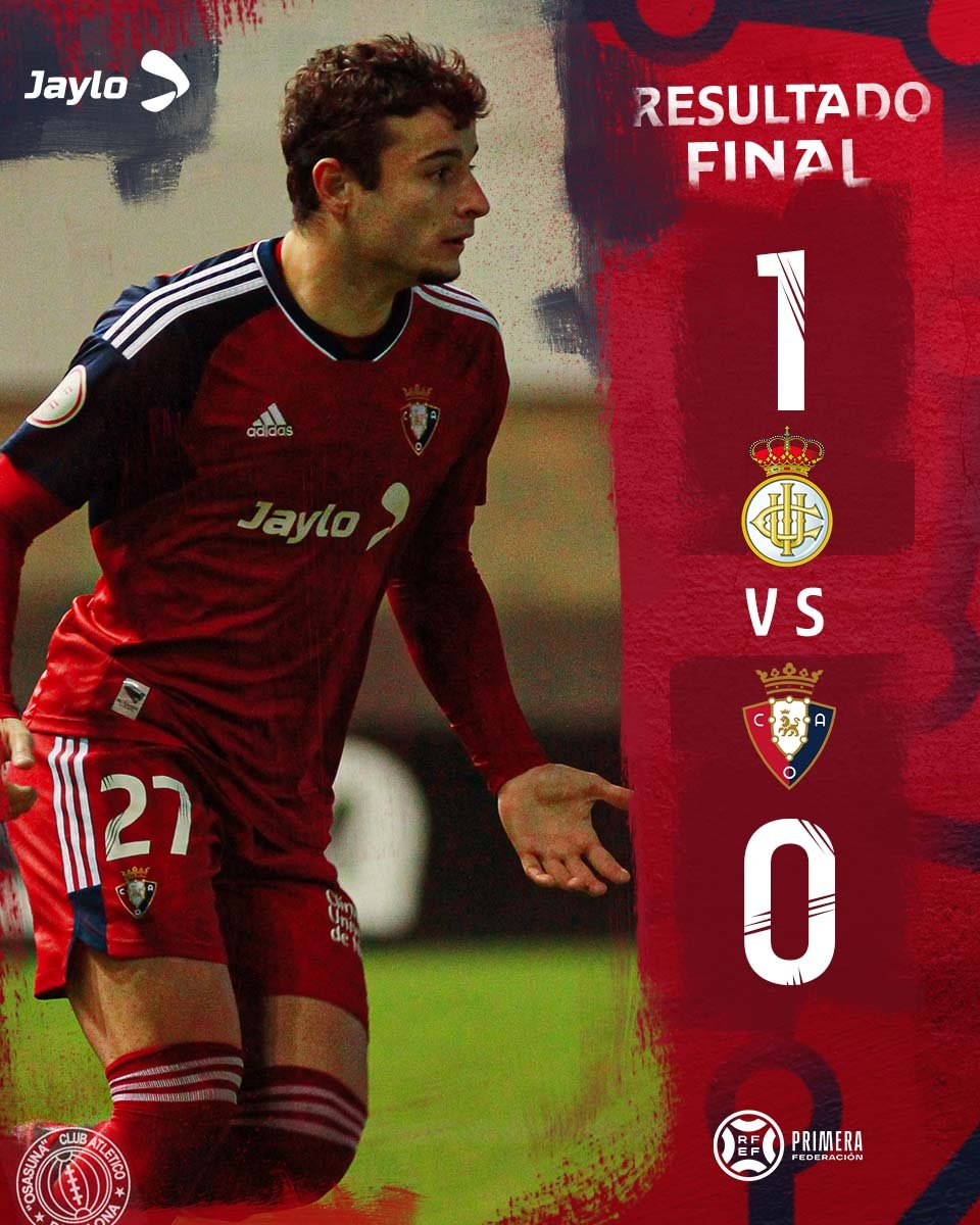 txap_ela's tweet photo. #Osasuna #Promesas J.16 2⃣5⃣ PUNTOS❗️
Hoy más que nunca orgulloso de éste gran EQUIPO. Haciendo honor a su ADN ha sido VALIENTE Y LUCHADOR. Ha jugado para ganar y ha tenido ocasiones para hacerlo, un día más compitiendo a un gran nivel.
Enhorabuena @REALUNIONCIRUN #StadiumGal https://t.co/ecJshHnlJT