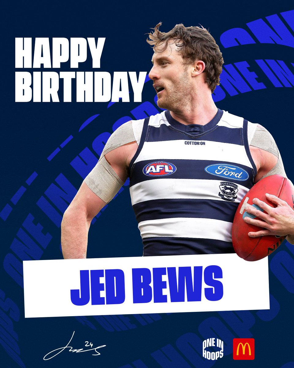 GeelongCats's tweet photo. Happy Birthday Jed 🎉 Have a Bew-ty! 

#WeAreGeelong | @maccas https://t.co/uvMaO3S4ZD