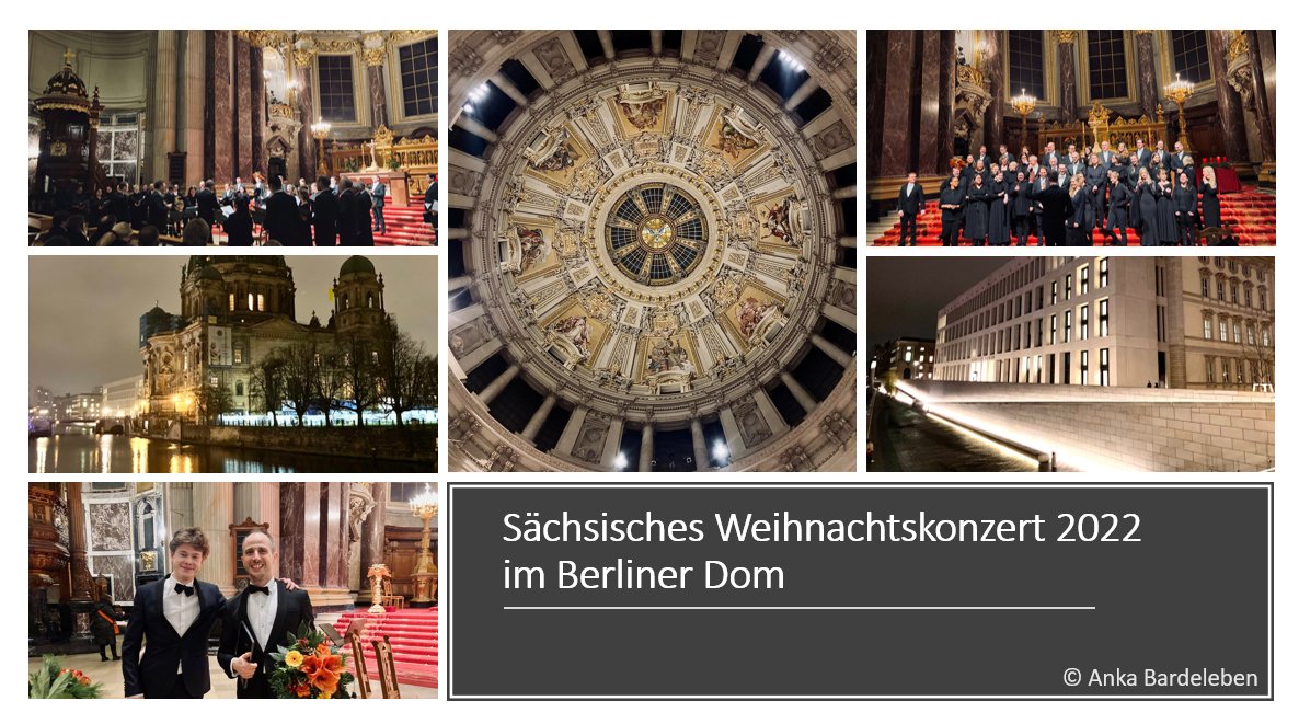 Wieder gemeinsam Musik hören: Sächsisches Weihnachtskonzert im Berliner Dom mit GewandhausChor, Gewandhaus-Bläserquintett und Organist Sebastian Heindl. MinPräs. <a href="/MPKretschmer/">Michael Kretschmer</a> und Leipziger Bürgermeister #TorstenBonew erinnern an schwere Zeiten in Ukraine. 
📷Anka Bardeleben