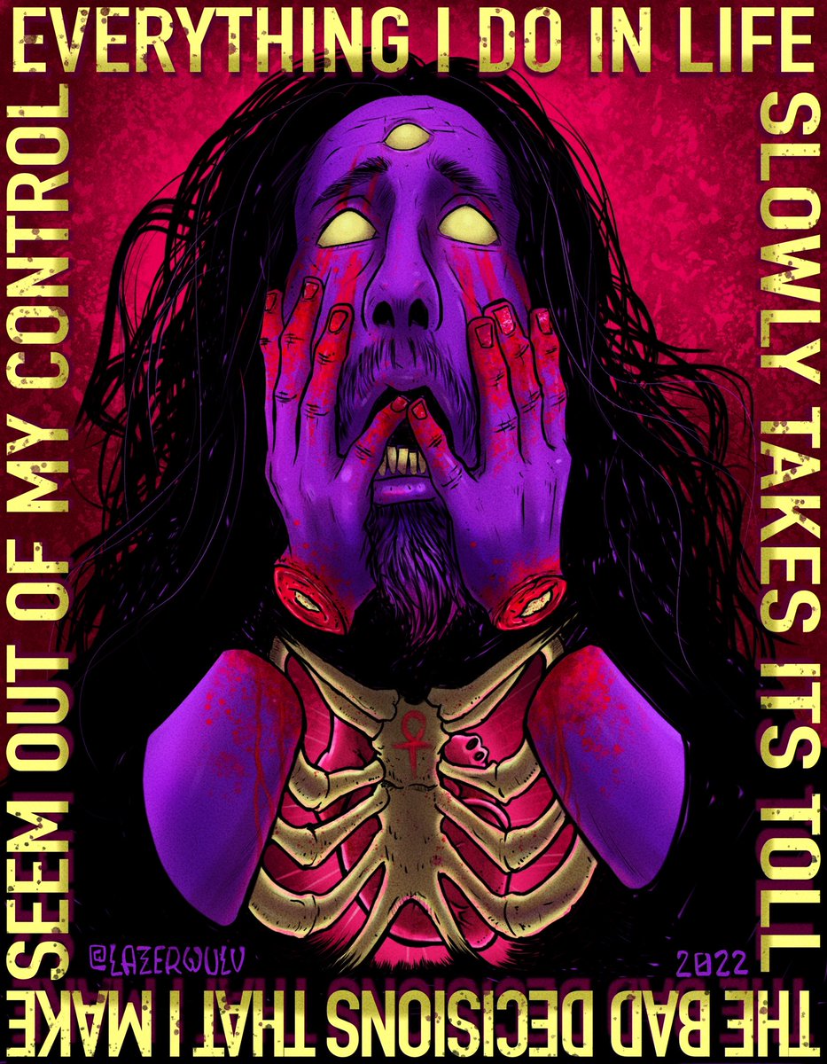 lazerwulv's tweet image. It feels a lot later than it is and I really want a beer :(

Enjoy this self portrait inspired by Leftover Crack lyrics

#selfportrait #digitalpainting #leftovercrack