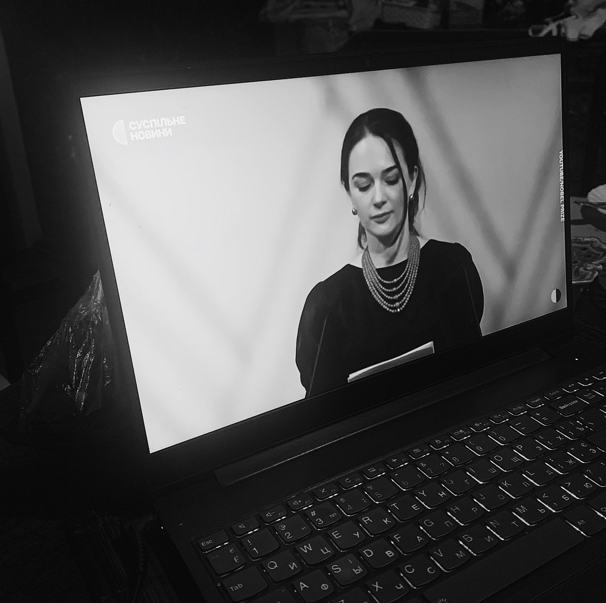 My Grandma, 94 y.o., just watched <a href="/avalaina/">Oleksandra Matviichuk</a>’s powerful speech at the Nobel Prize award ceremony. She called me to say:

“Could you please tell Lesya that because of people like her I am not afraid for the future of Ukraine? I’m sure everything she said will happen”.

It will ❤️