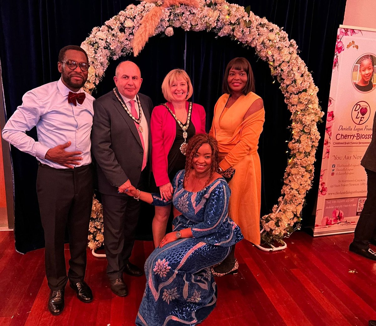 DaniellaLogun's tweet photo. Thank you @beckyrosehaggar @HillingdonMayor @CllrMathers @AdeboyeIfederu @GbolahanMacjob @priscillanwikpo Lola Adebayo @lolofoundation for gracing last night's fundraiser & supporting our mission to raise awareness of the holistic wellbeing needs of our CYP #teamDLF #LoveHealsAll https://t.co/FOvwIJd3nz
