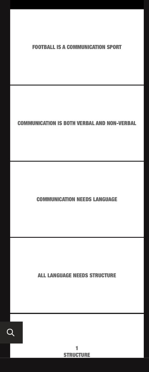 TPiMBW's tweet photo. 1. Football is a communication sport
2. Communication is both verbal and non-verbal
3. Communication needs language 
4. All language needs structure https://t.co/FlrUyV0vHq