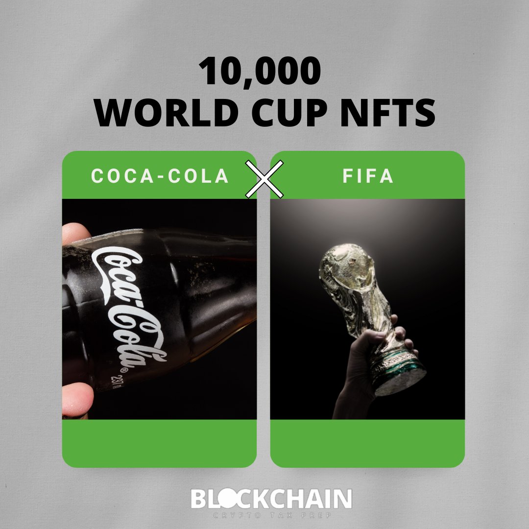 BCryptoTaxPrep's tweet photo. Coca-Cola partnered with https://t.co/lCAjIFzQqC to release FIFA World Cup NFTs. See the full article here: https://t.co/k7Q0T37fgU
.
.
.
.
.
.
#fifa #worldcup #nft #coinbase #accounting #blockchain #cryptocurrency #cryptotax #cryptotaxprep #accountants #currency #business https://t.co/kkUrdqfLjW