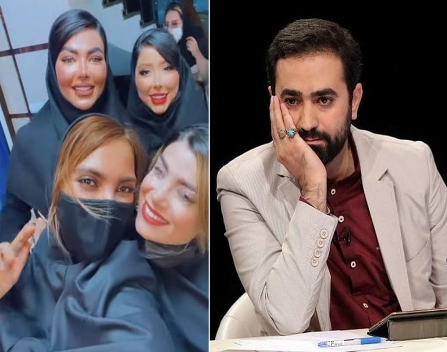 darushmemar's tweet photo. وحید یامین پور، معاون وزیر ورزش و جوانان ابراهیم رئیسی،جلسه با اینفلوئنسرهای ترتیب داده و گفته بود،جذبشان کردیم.
خروجی آن جلسه همین دختران هفت قلم آرایشی هستند که این روزها فیلم هایشان را در حال تهدید مردم و تمسخر خیزش مردمی،دستگاه امنیتی جمهوری اسلامی منتشر می کند.
#مهسا_امینی https://t.co/8wRBQz0mK3