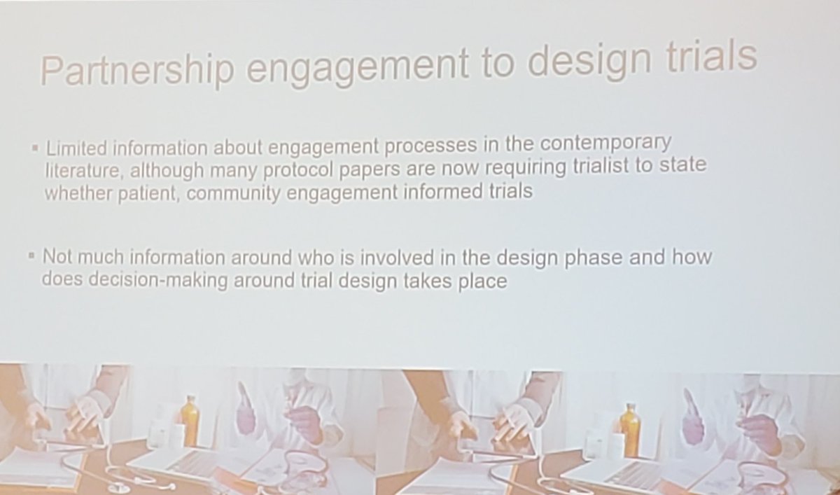 Hassanah2017's tweet photo. Important point to employ #partnershipengagement when designing trials @AcademyHealth #DIscience22 @UWSurgery   #COSMID https://t.co/4N227KuX08