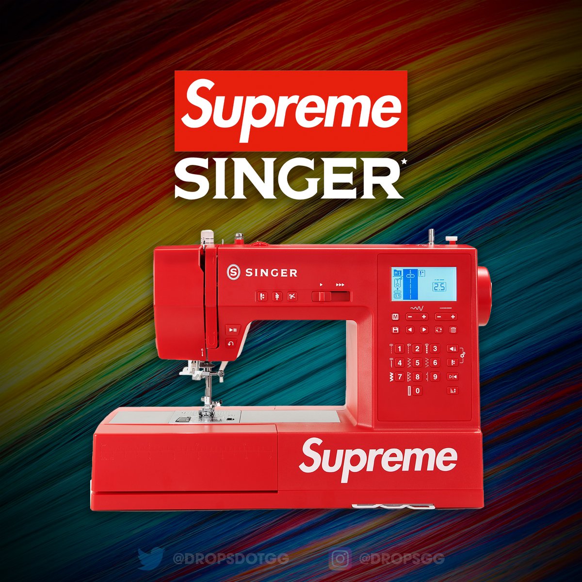 おりません supreme SINGER SP68 シュプリーム ミシン こちらの