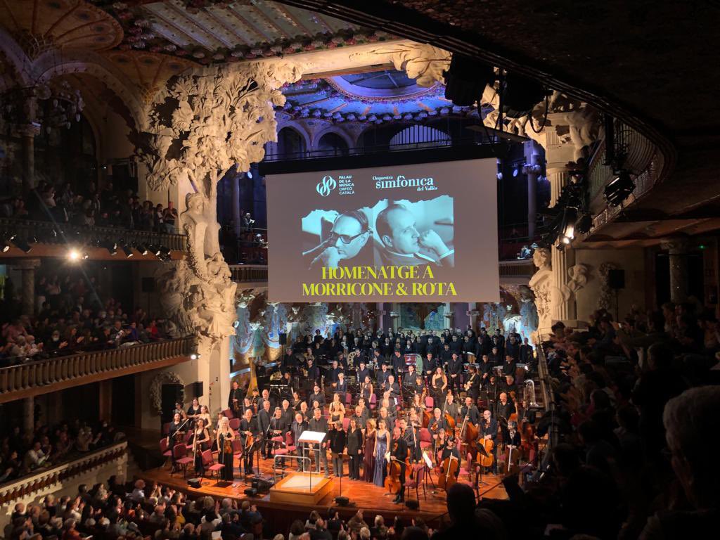 Avui hem tancat el projecte de Morricone i Rota!
Moltes gràcies <a href="/CoralCantiga/">Coral Cantiga</a> per comptar amb nosaltres, <a href="/OSValles/">Simfònica del Vallès (OSV)</a> per acompanyar-nos, <a href="/AndreaMarti99/">Andrea Martí♚</a> i <a href="/martacordomi/">marta cordomí</a> per gaudir al nostre costat!
Moltes gràcies a tothom!❤️🎵
