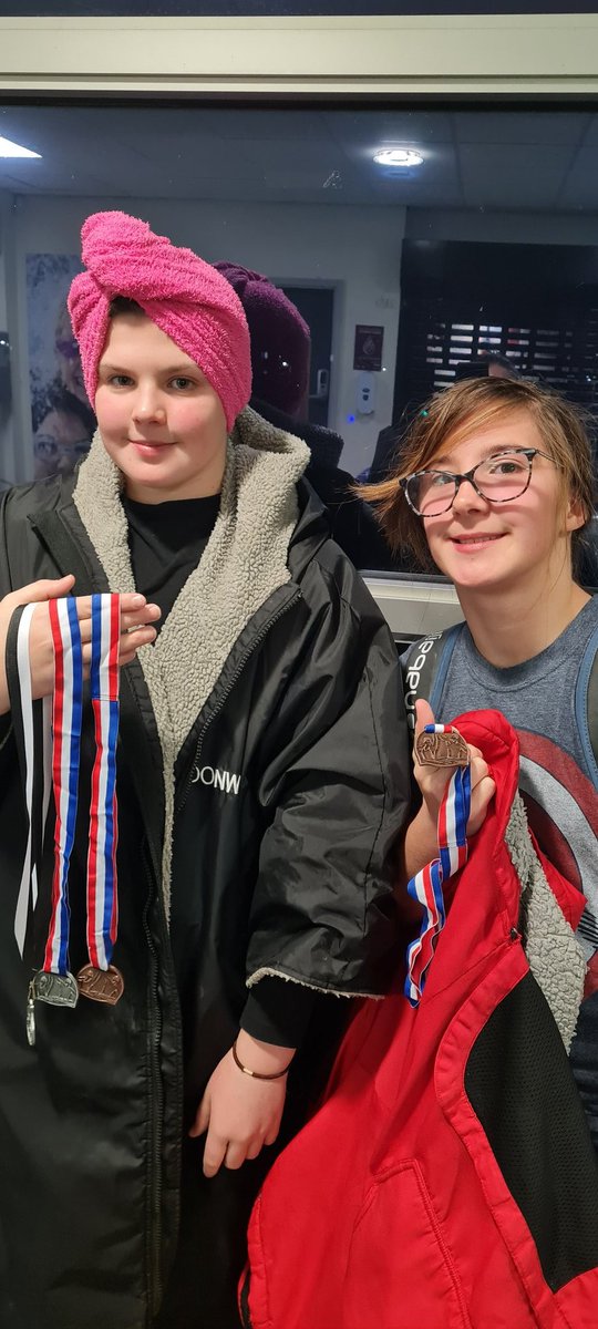 Bit of a swimming competition tonight at club <a href="/porthcawlpe/">Porthcawlpe</a> Isabella coming home with silver medals for 50&amp;100 Breastroke in girls 12/13 years! "When I put my mind to it, I am capable" Self-belief is such an important skill to nuture. Caitlin competed too (more for fitness🥰)
