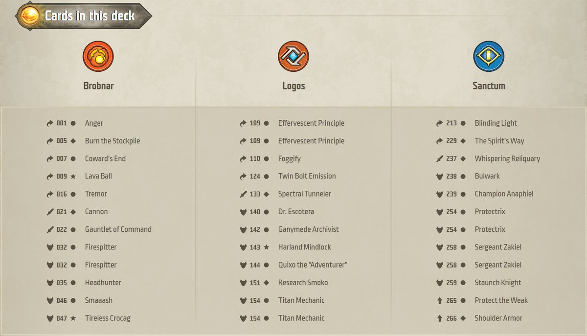 Day 11 of my #KeyForge advent calendar is a CotA Brob Logos Sanctum list that loves to fight. Unfortunately there isn't much pay off, beyond a Headhunter and a Quixo

Probably can prevent your opponent from building a board, but doesn't appear to do a lot to help you forge keys