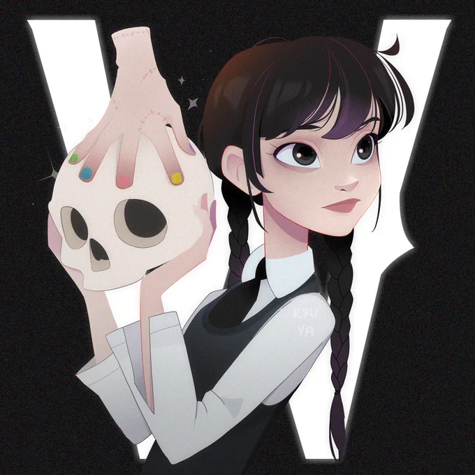Quartinha #wednesdaynetflix #wednesday #wednesdayaddams #fanart 