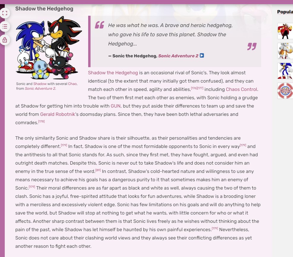 Sonic Adventure 2, Wiki Sonic