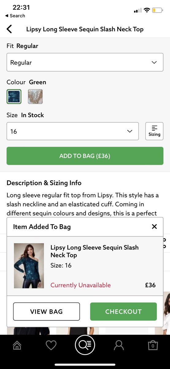 jaydodds's tweet photo. @nextofficial is your app down, every time I try to add an item it’s saying currently unavailable but says in stock? I’ve tried multiple times for different tops. https://t.co/w2GcDzo1XO