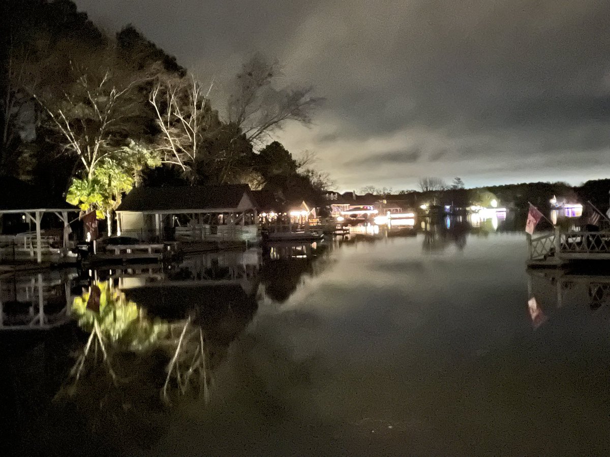 MarshallRamsey's tweet image. Just took the dog out and looked down the cove. It’s misting and dark — just a gloomy night. All I can say is this — If you look out at the gloom and don’t see much light, be the light.  Pray for Coach Leach. See you in the morning.