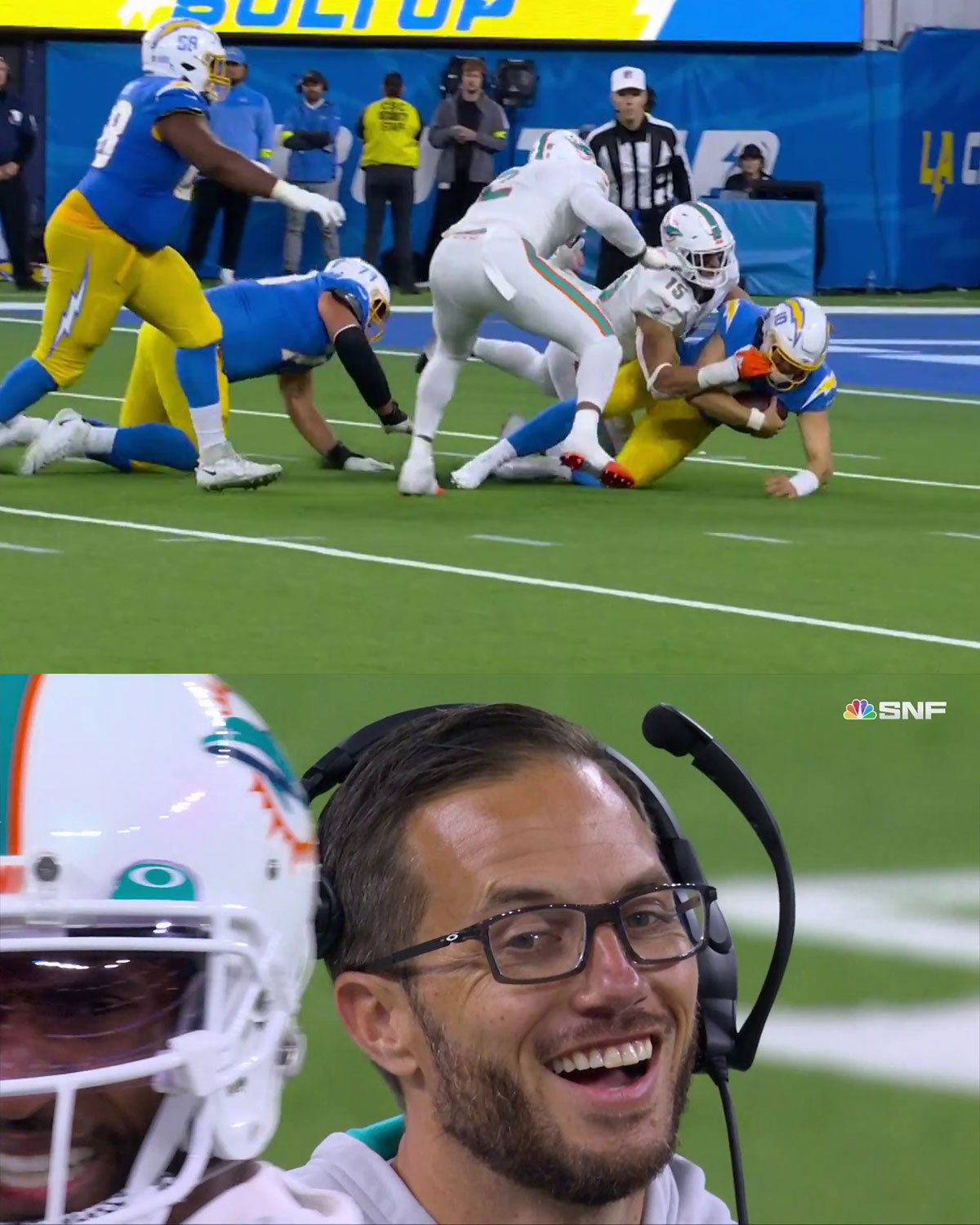 Sunday Night Football On NBC On Twitter Mike McDaniel s Reaction To sunday-night-football-on-nbc-on-twitter-mike-mcdaniel-s-reaction-to