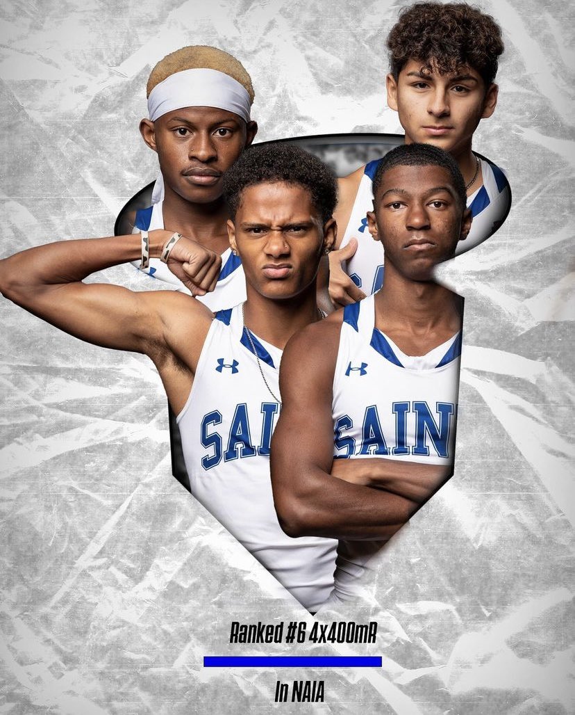Opening up the season with a new 4x4mr indoor school record with a time of 3:20.09 Fr. Julian Verastegui Fr. Troy Stinson  Fr. Jalen Bell 
Fr. Cerrone Thompson ⚡️🐆