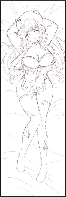Dakimakura Rapi Nikke Goddess Of Victory Side A 

#勝利の女神NIKKE 
#ラピ 
#NIKKE 
#ニケ 