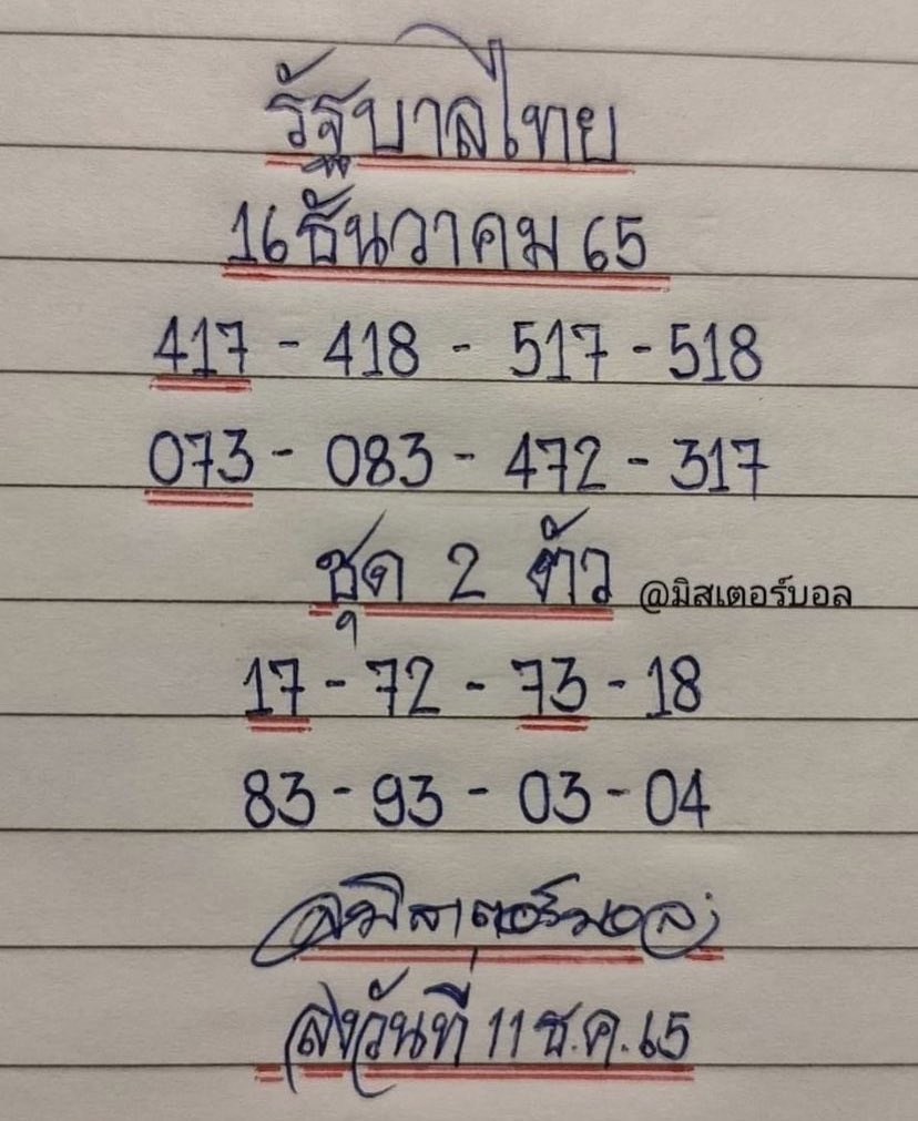 ruaytode's tweet photo. มิสเตอร์บอล #หวยรัฐบาลไทย #หวย https://t.co/stp8SeHwtr