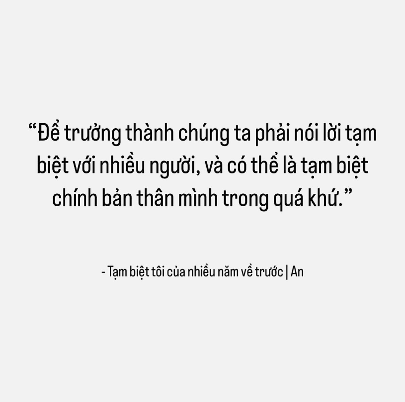 Sách: Tạm Biệt Tôi Của Nhiều Năm Về Trước