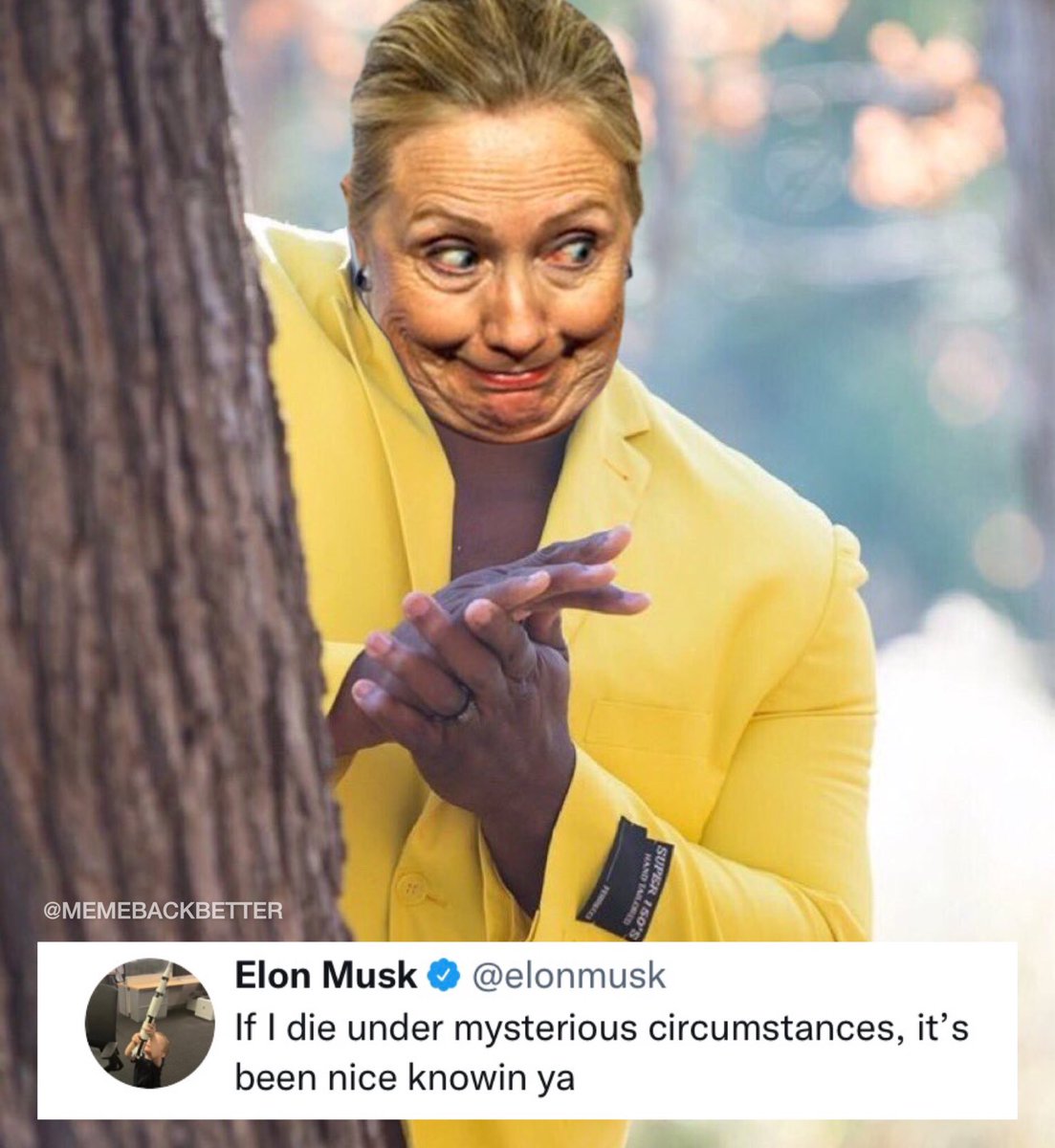 MemeBackBetter's tweet image. Elon didn’t die himself. @elonmusk