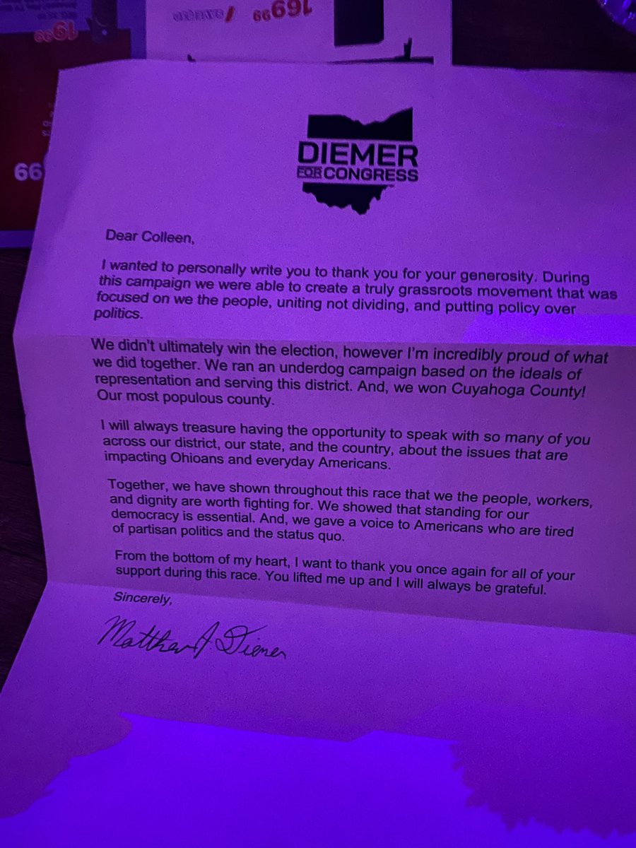 Sgt. Mac โฎ๏ธ๐๐๐ช (@colleenmac37_) on Twitter photo 2022-12-12 03:49:43 At the risk of looking like a stalker, I received the nicest letter from @MatthewDiemer thanking me for helping his campaign. Iโm always appreciative for any type of thank you note. Class Act It was my honor to bust my ass to help him. I will help him again if he asks. Got his 6. At the risk of looking like a stalker, I received the nicest letter from @MatthewDiemer thanking me for helping his campaign. Iโm always appreciative for any type of thank you note. Class Act It was my honor to bust my ass to help him. I will help him again if he asks. Got his 6.
