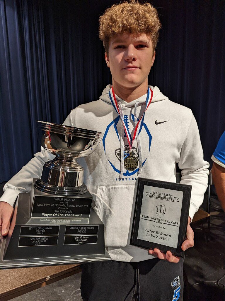 Beyond thankful to receive Lake County Player of the Year! <a href="/coachplanz/">Ron Planz</a> <a href="/LZHSFootball/">LZHS Football</a> <a href="/RustySilber/">Rusty Silber</a> <a href="/TNTignite/">TNT Ignite</a>