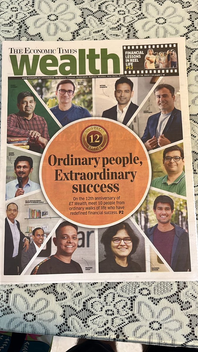 Front page of a newspaper (thankfully for the right reasons) 😁