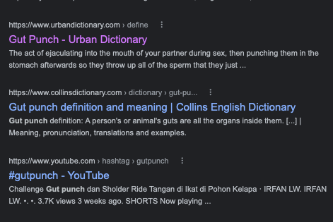 standupmonkey's tweet photo. Good lord! Eventually, thanks to @urbandictionary, not a single known expression will be safe to use in children's television.
#NetworkNotes #AnimationWriting
NETWORK: "Urban Dictionary defines gut punch as--"
ME: "Stop checking Urban Dictionary!!!!!" https://t.co/fPHrpJBZf5