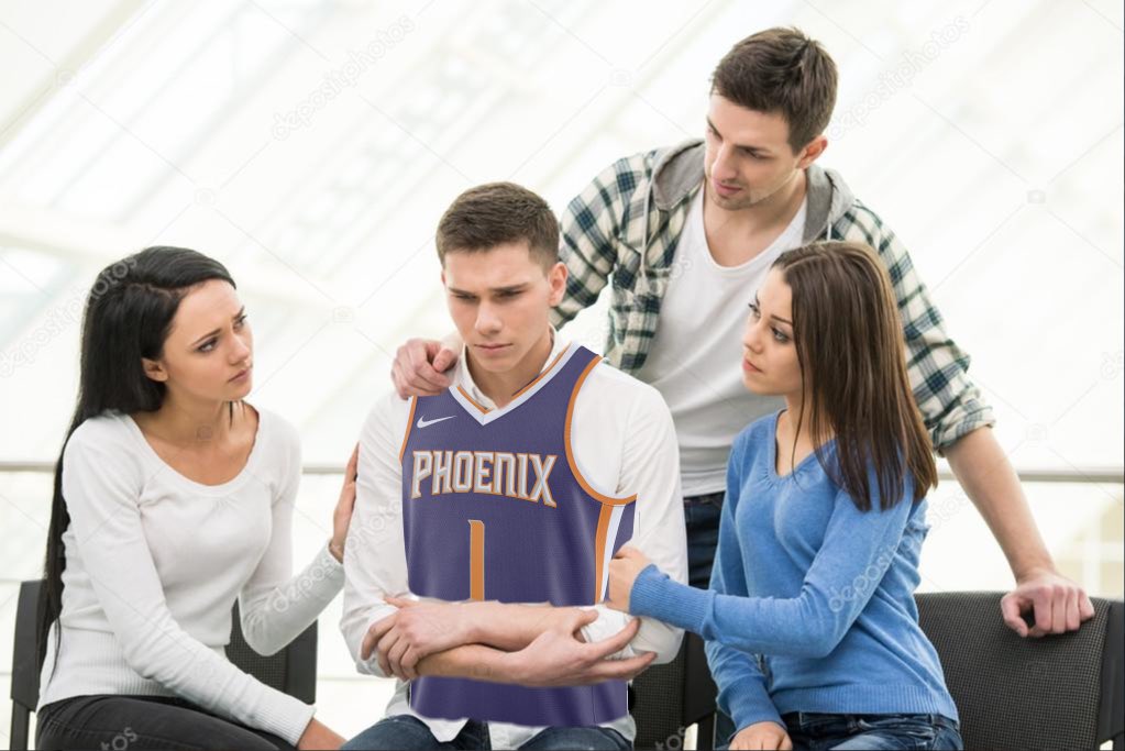 “and then the bad man..he di..did a 360 windmill after scoring 33 points. We asked him to please stop because it hurt our feelings. But he just kept on scoring and scoring two nights later. I didn’t even get to see a video of us lifting weights.”