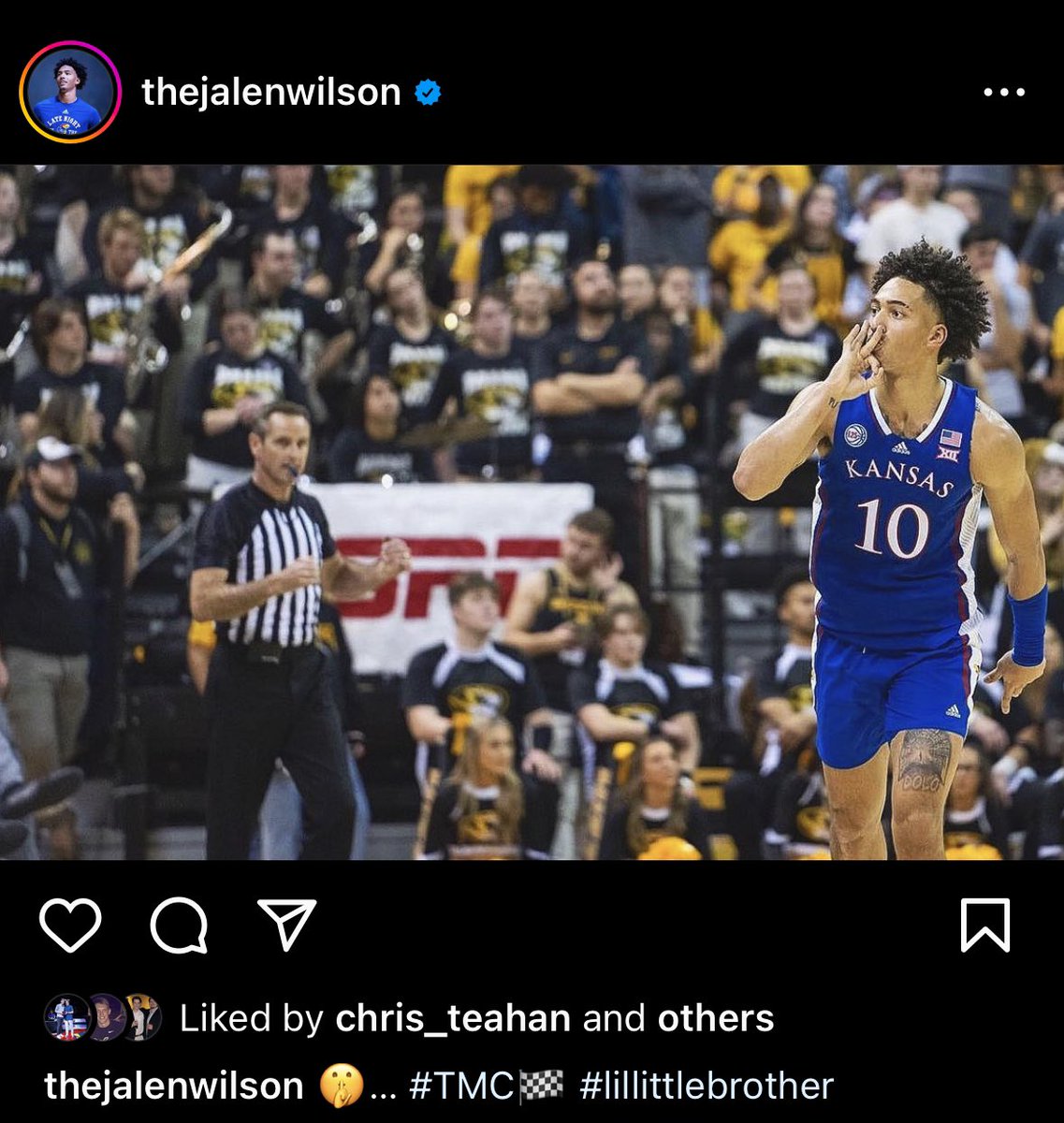 RRinehart2012's tweet photo. Absolutely dying at Gradey’s Instagram compared to Dajuan’s and Jalen’s. 

A team that can do it all. https://t.co/JS7ihk4tRH